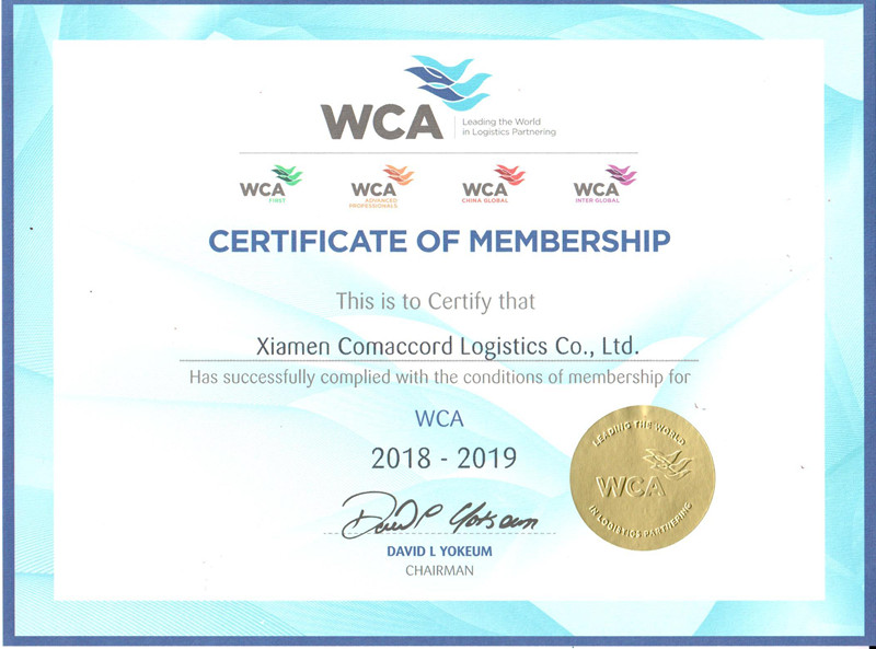 WCA会员 2018-2019
